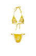 Yellow Caracolito Classic Triangle Bikini SET